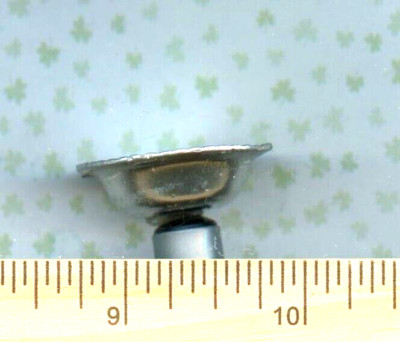 1:12  Dollhouse Miniature size Fancy Metal Bowl Bowl