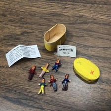 Vintage Guatemalan Worry Dolls Miniature w/ Original Box  Paper Hand Crafted