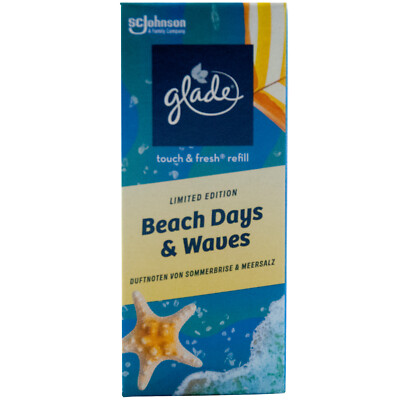 glade mini BEACH DAYS & WAVES touch & fresh 1 x 10ml Nachfüller Raumspray