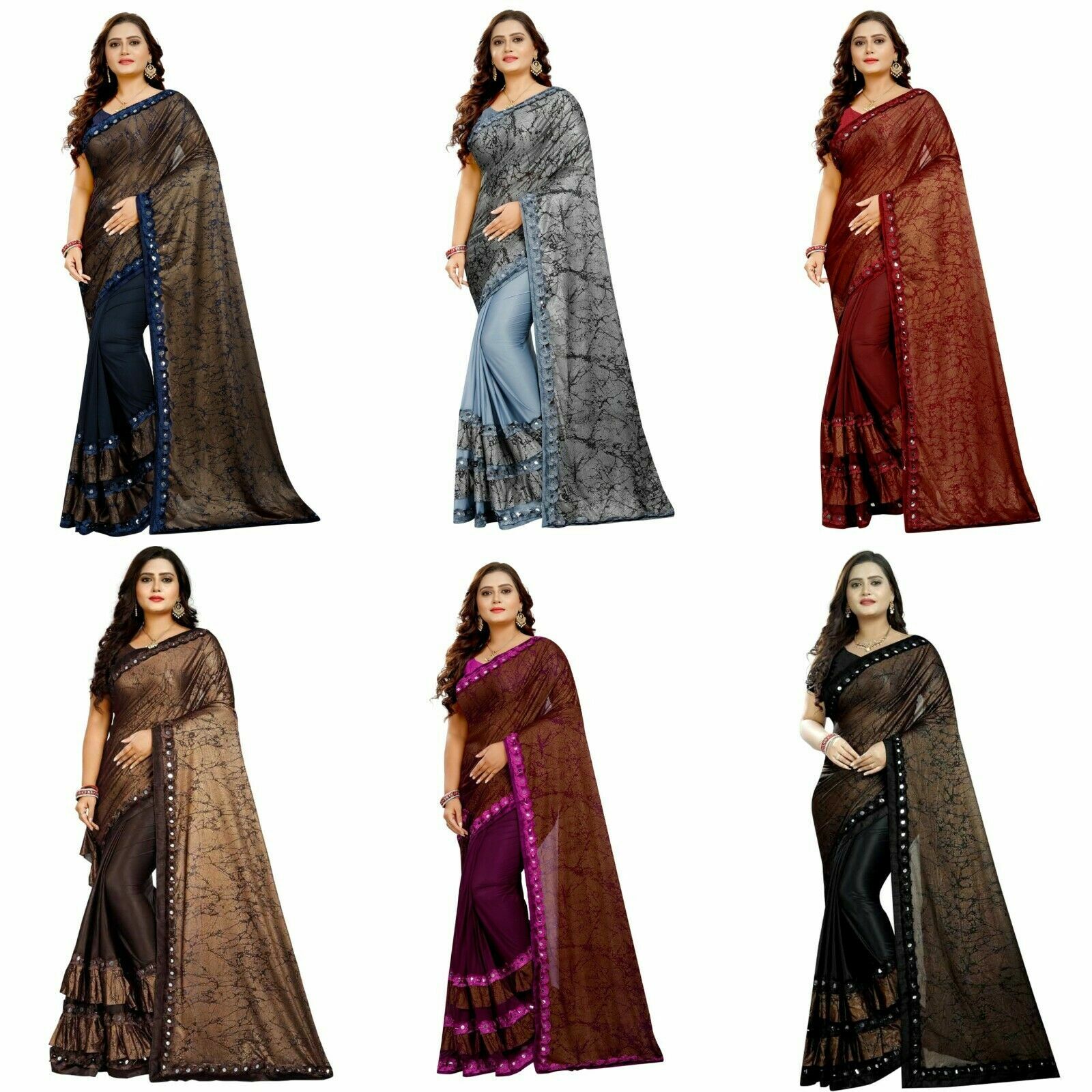 party wear indian saree