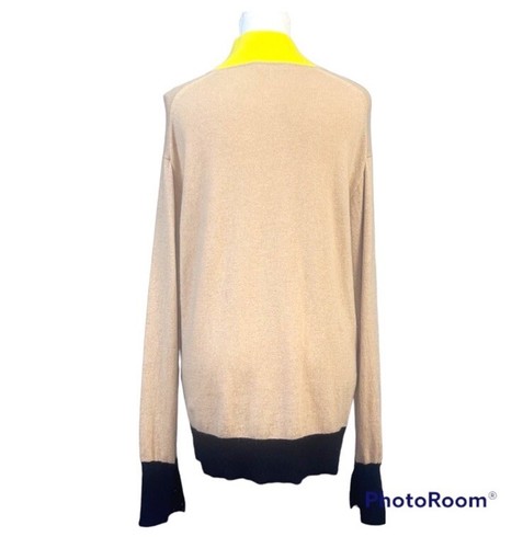 Maglione Rag & Bone JEAN Rhea colore bloccato lana-cashmere taglia M donna - Foto 3 di 5