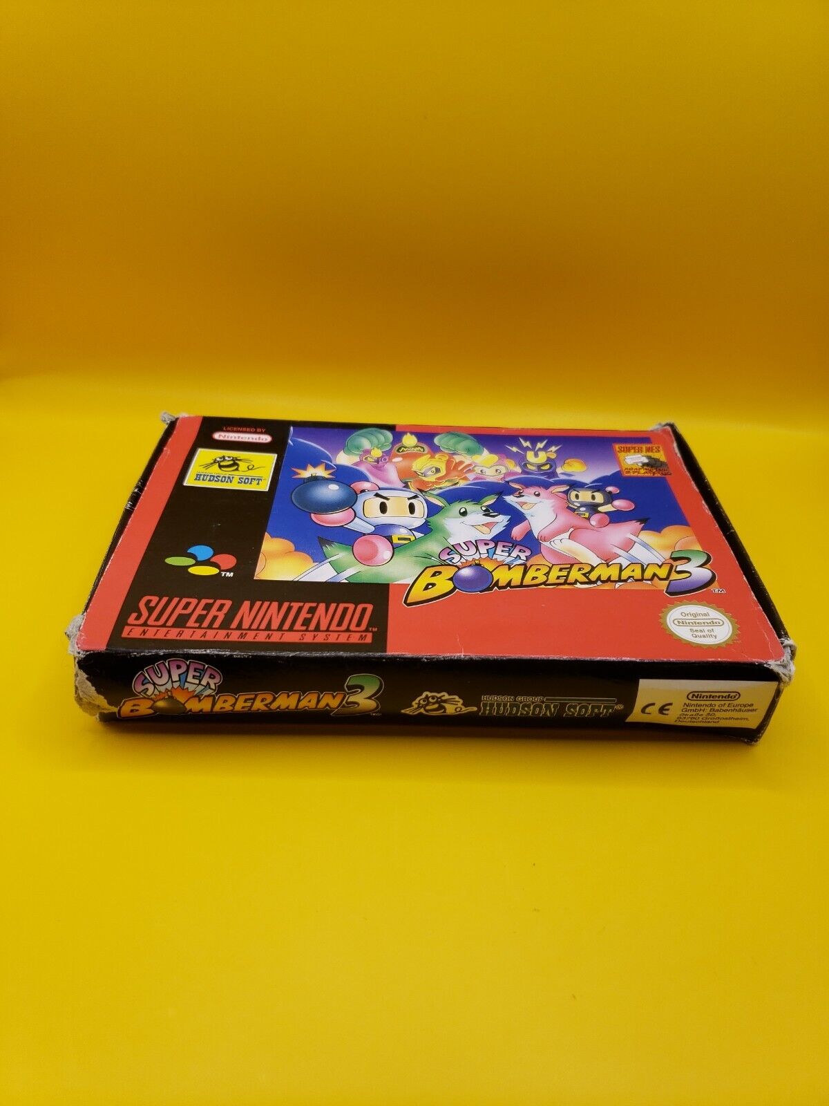 Super Bomberman 3 PAL (Super Nintendo SNES) PAL Box Only - Rare - Authentic  LOOK