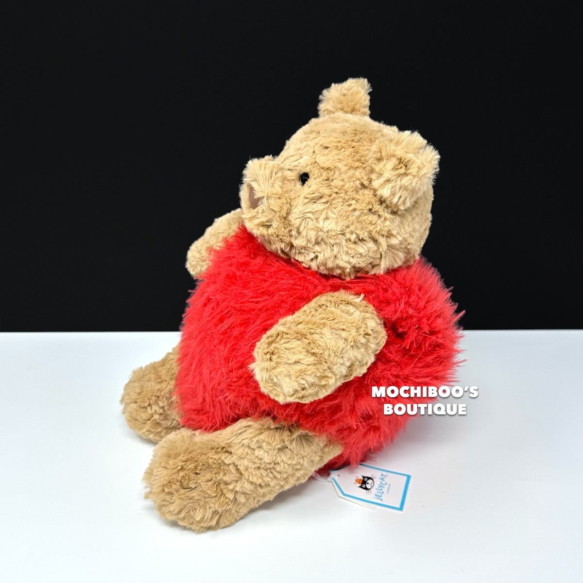 Jellycat BARTHOLOMEW BEAR HEARTTHROB Soft Plush Toy NWT Early