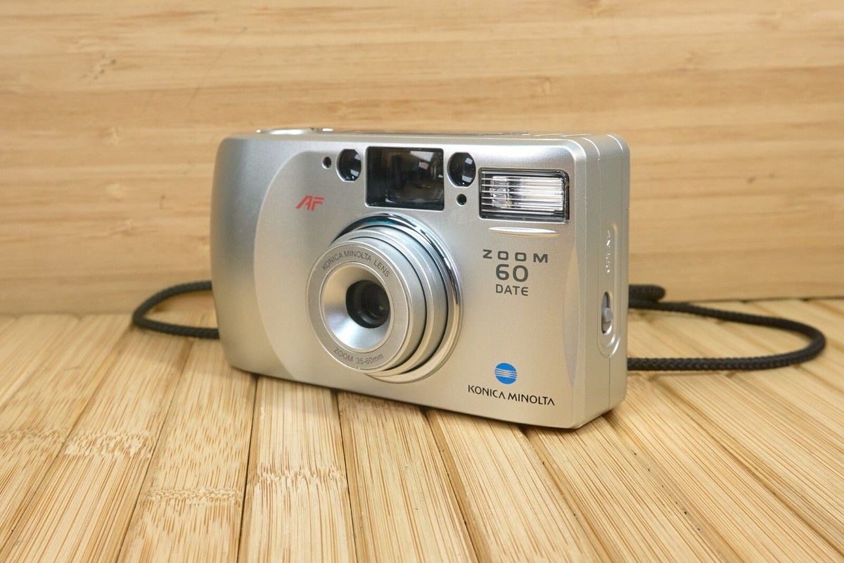Vintage Konica Minolta Zoom 60 Date Point and Shoot 35mm Film