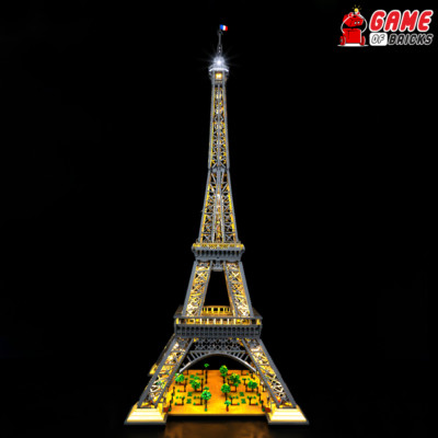 LED Light Kit for Eiffel Tower - Compatible with LEGO  10307 Set (Classic RC)