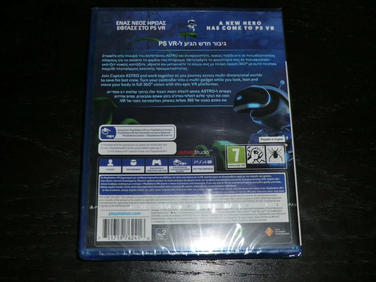ASTRO BOT RESCUE MISSION SONY PS4 NEW SEALED FREE SHIPPING astrobot