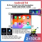 8.4'' Android 14 2+32GB Car Stereo Radio GPS Navigation For Dodge Chrysle Jeep