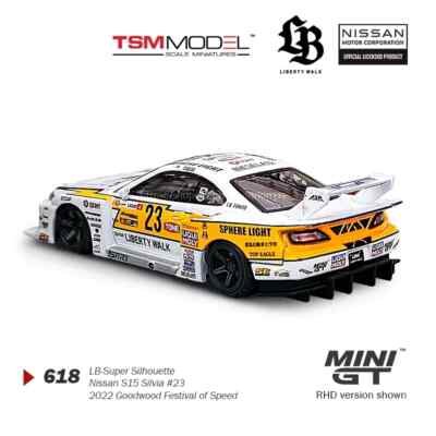 新品GT Nissan LB Super Silhouette S15 1:18 1/18 Top Speed 2023 Nissan Silvia (S15) LB-Super Silhouette
