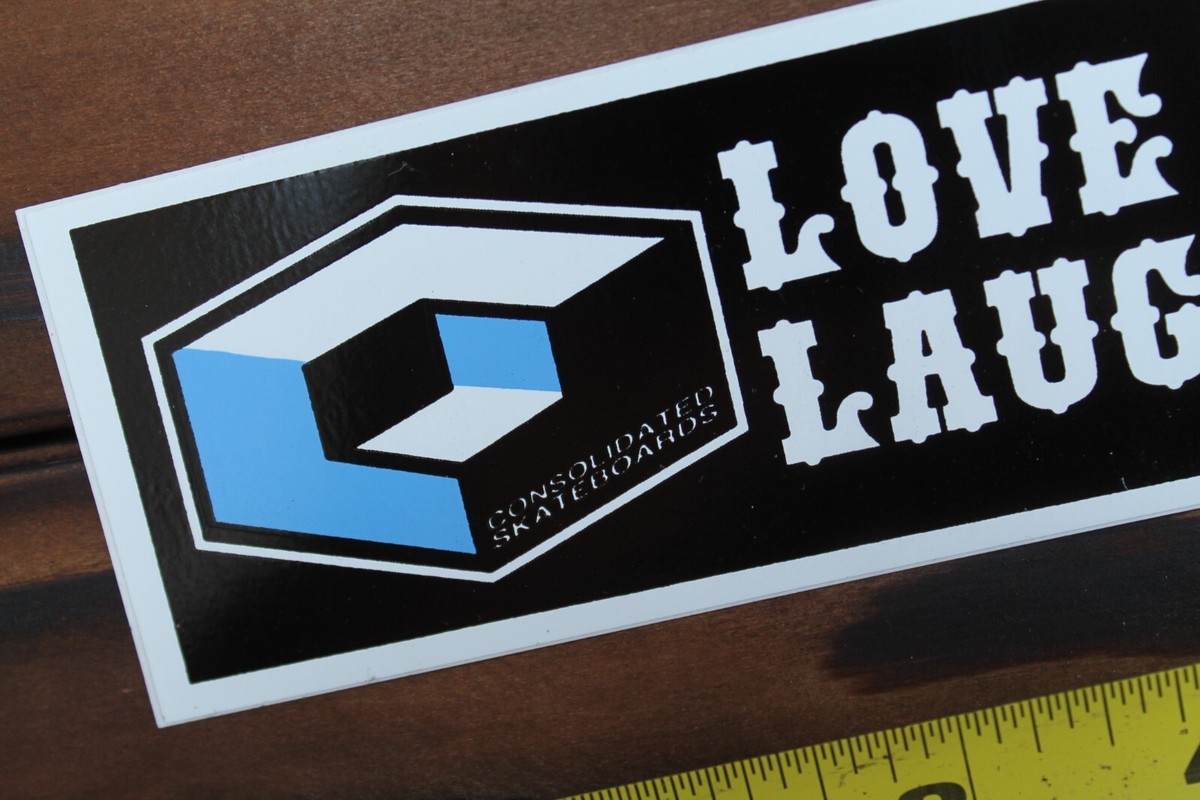 CONSOLIDATED Skateboards Love Life Laugh 90's GB6 Vintage