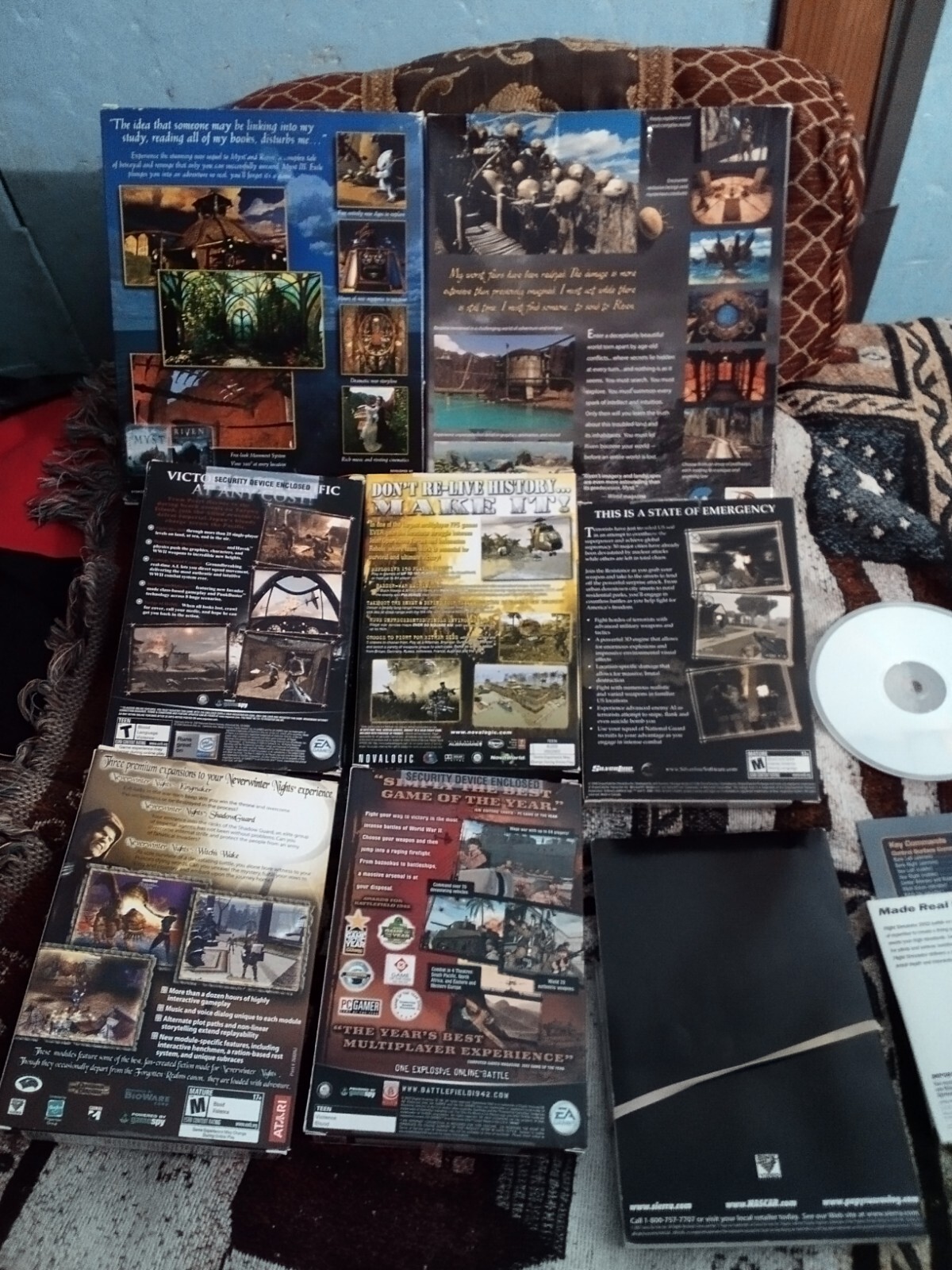 Lot Of 10 PC Computer Games CD-ROM All In Great Shape Most Have Manuals ...