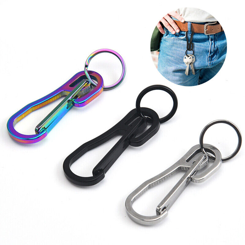 Outdoor Stainless Steel Carabiner Key Chain Clip Hook Buckle