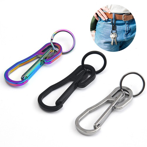 Outdoor Stainless Steel Carabiner Key Chain Clip Hook Buckle Keychain