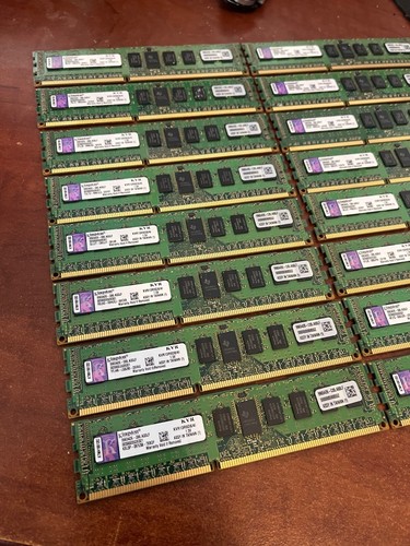 Lot of 16 Kingston 4GB KVR1333D3N9K2/4L -- Working Cards! - Picture 2 of 3