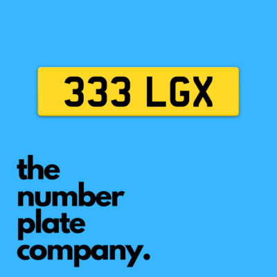 333 LGX PERSONAL NUMBER PLATE - PRIVATE REGISTRATION / CHERISHED REGISTRATION