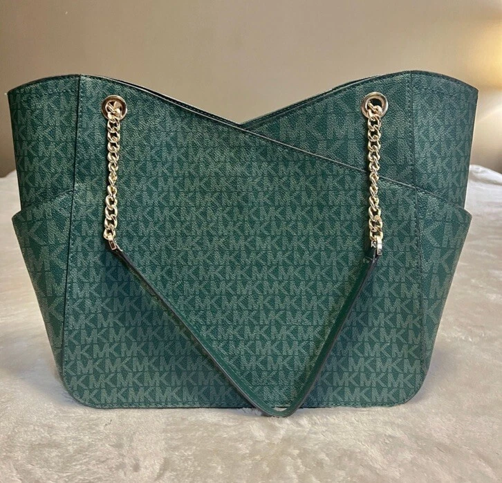 Bolso de Mano Grande de Viaje Michael Kors Jet Set MK Logo Bolso y Muñequera a Juego Foto 4 de 4