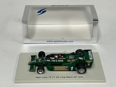 1/43 Spark F1 Team Lotus 79 #1 4th 1979 Long Beach G.P. M.Andretti