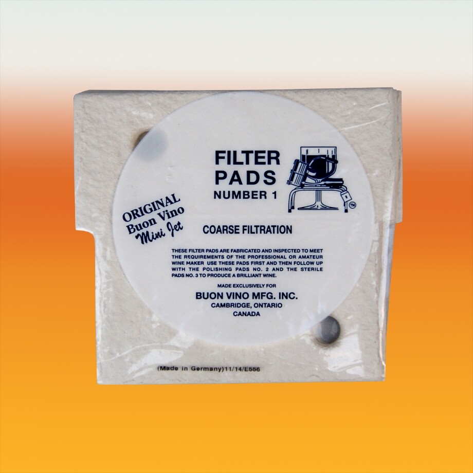 Buon Vino MiniJet Coarse Filter Pads No1 Pack Of 3 For Wine