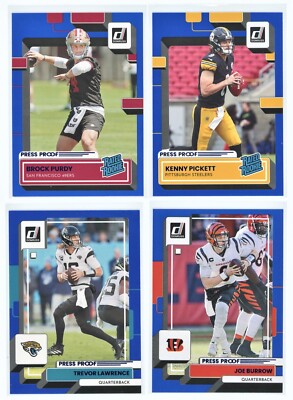 2022 Donruss Football (BLUE PRESS PROOF) You Pick -Complete Your Set BUY 3 GET 1