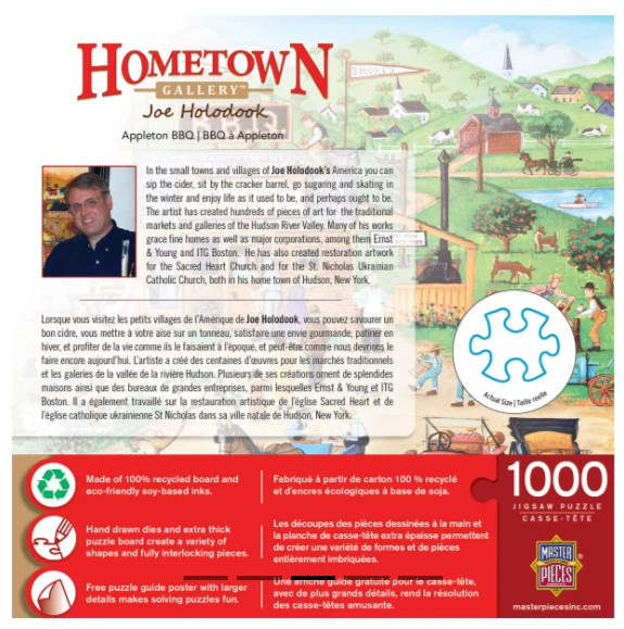 Jigsaw Puzzle 1000 Pieces 'Appleton Barbeque' Hometown Gallery + Bonus Poster - Image 3 of 4