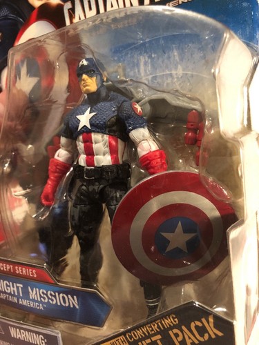 Captain America Jet Pack Night Mission #14 Captain America Concept Series Figure - Picture 8 of 9