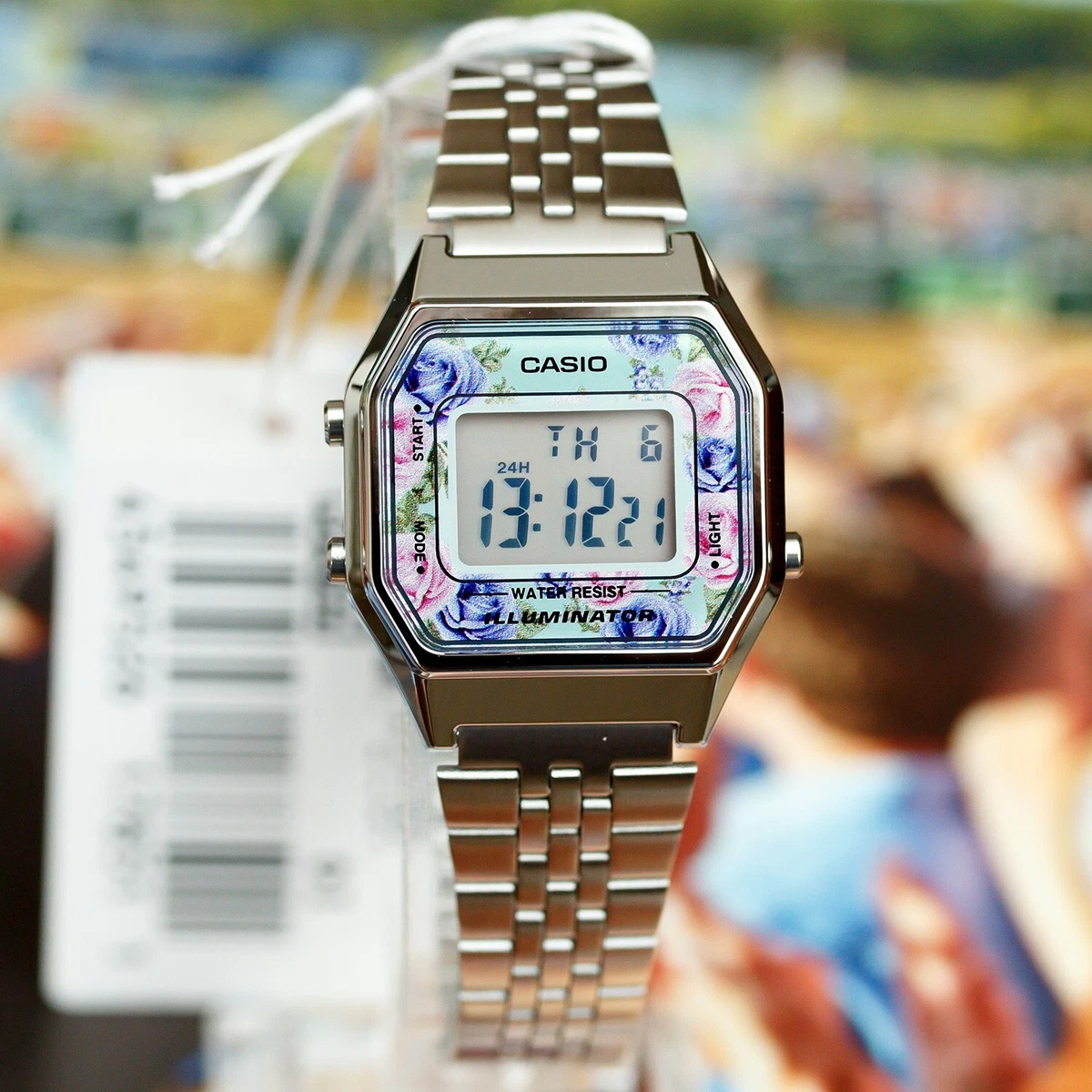 Casio Ladies Watch Digital Vintage Classic Jubilee Silver LA680WA-1DF –  Watches & Crystals