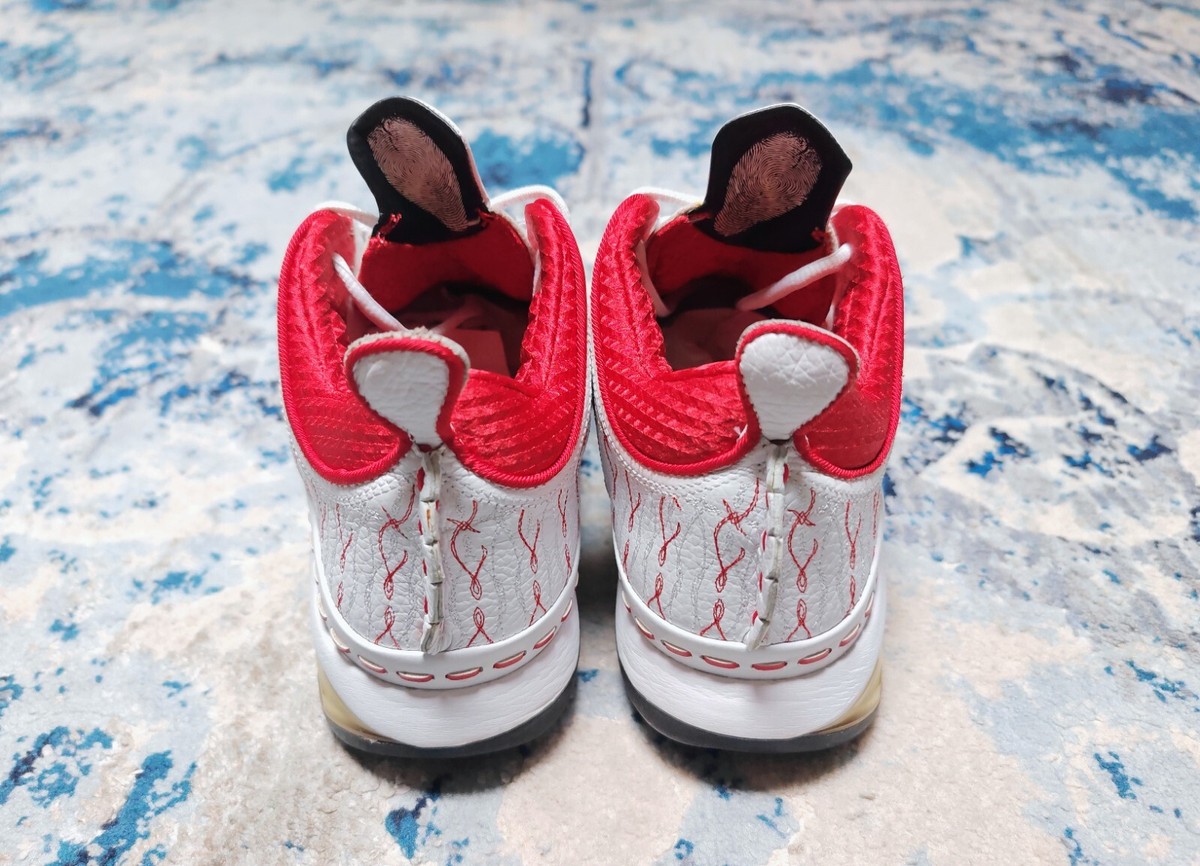 Size 9.5 - Air Jordan 23 OG Low White Varsity Red for sale online