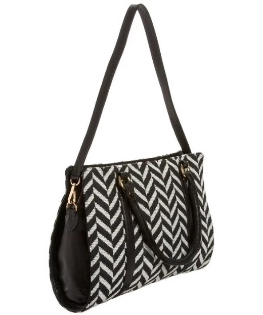 NWT Lauren Merkin Juliette Chevron Satchel Bag - Изображение 2 из 4