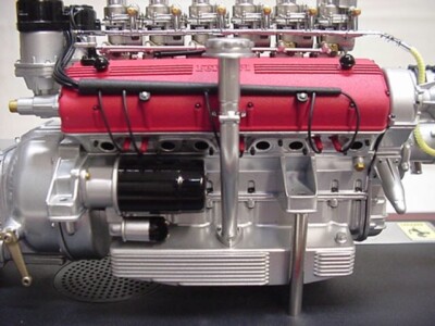 FERRARI TESTA ROSSA 250 LEGENDARY V-12 METAL ENGINE SOUND 6 WEBER