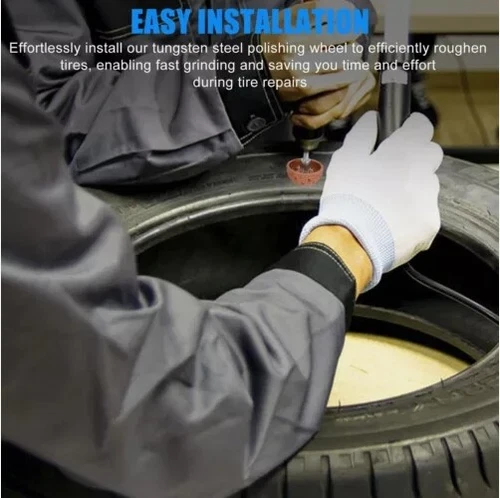 Tire Repair Patch Tool Liner Scraper Kit Grinding Head Buffing Wheel Car Truck - Bild 9 von 14