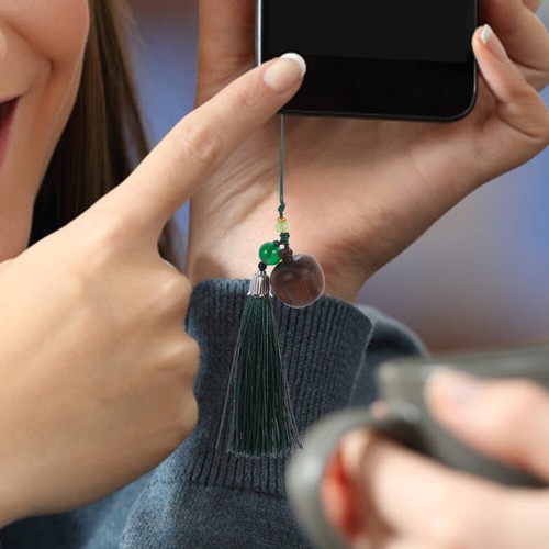 Green Sandalwood Ornaments Fringe Phone Decor Decorative Pendants - 第 6/12 張圖片
