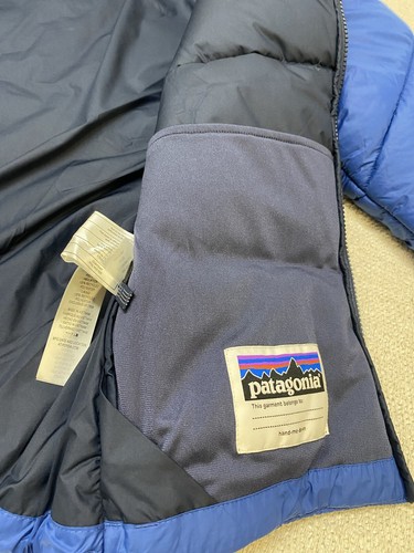 Patagonia Synthetic Puffer Hoody Jacket Boys Youth XL Hoody Full Zip Blue - Picture 9 of 13