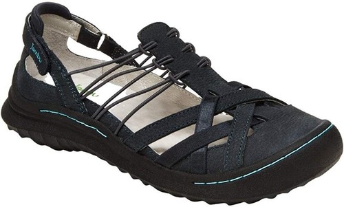 JBU by Jambu Damenschuhe kastaniefarbene geschlossene Zehe Leder-Sandalen marineblau 9M NEU - Bild 4 von 11