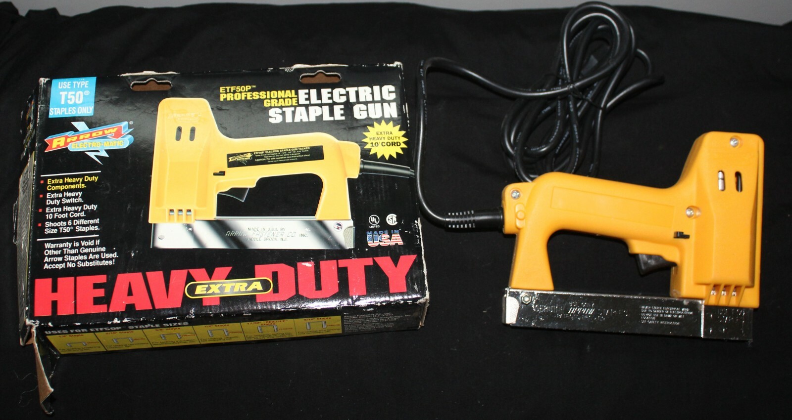 Electric Staple Brad Nail Gun Neu Master Ntc0040 Heavy Duty
