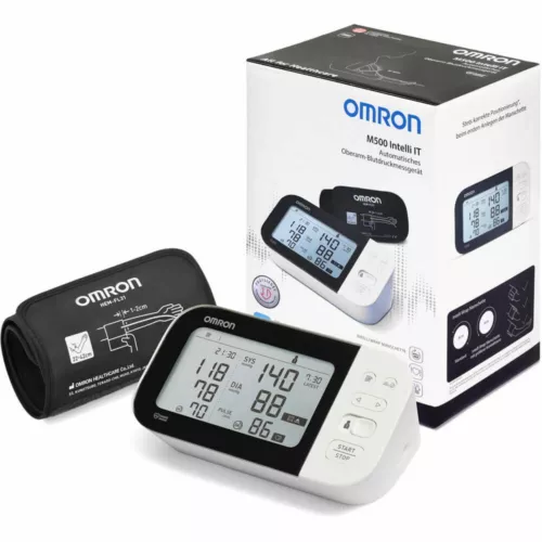 OMRON M500 Intelli IT Oberarm Blutdruckmessgerät PZN 15423367 NEUE VERSION OVP - Bild 3 von 3