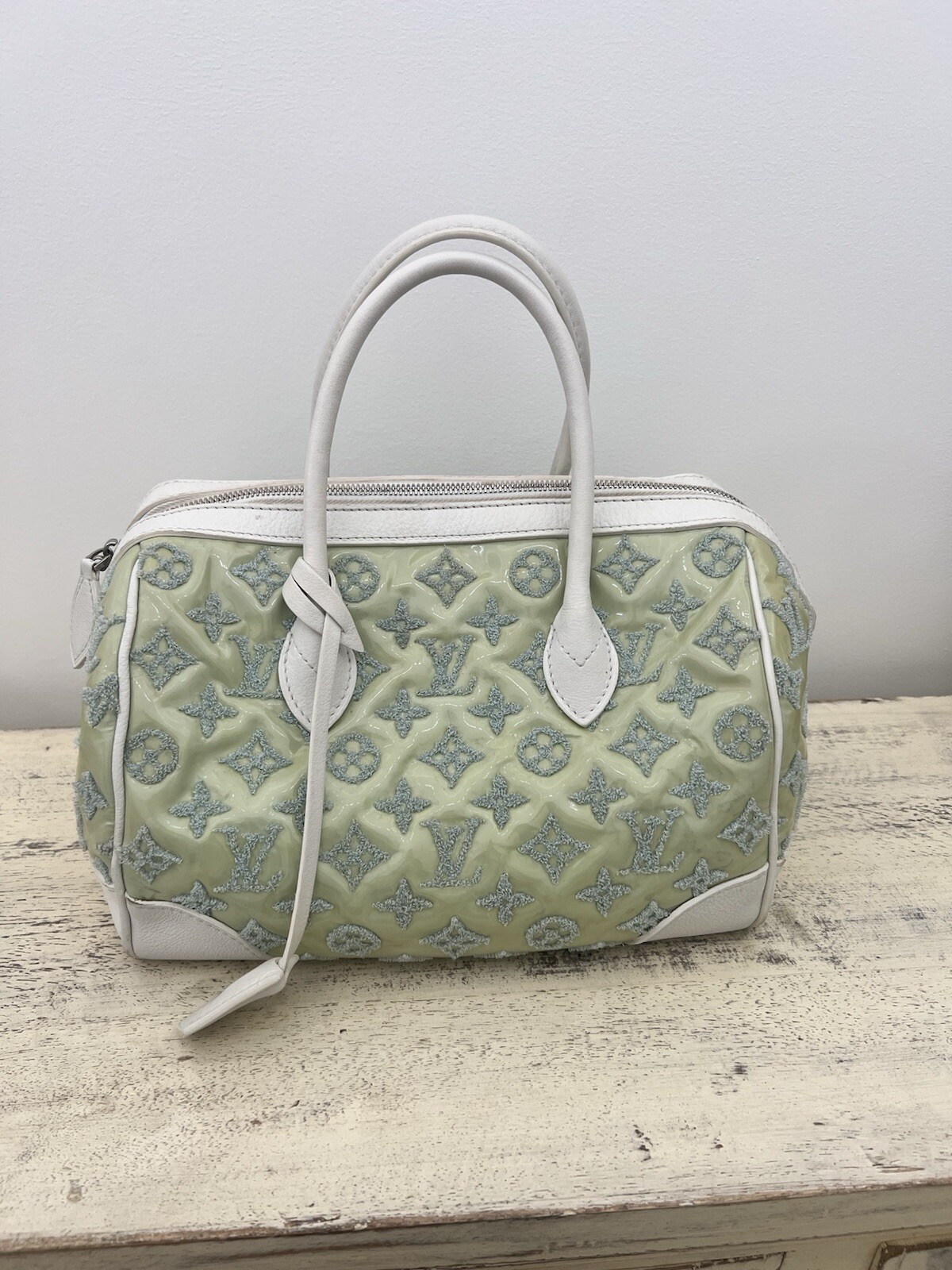 LOUIS VUITTON- Bouclettes Speedy 25 Monogram Top Handle Bag- LIMITED EDITION