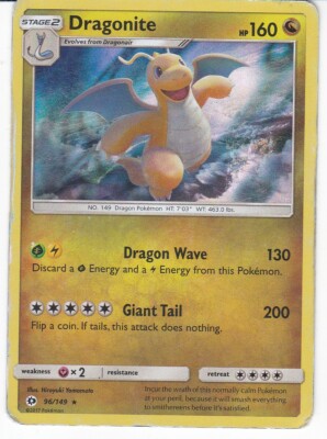 POKEMON KARTE ENGLISCH TYP DRACHE DRAGONITE 96/149 HOLO