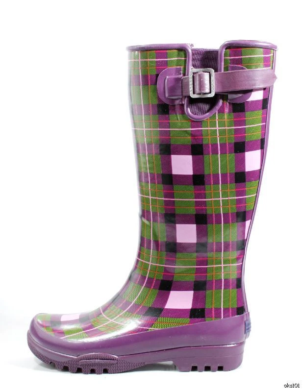 Purple sperry rain boots hotsell