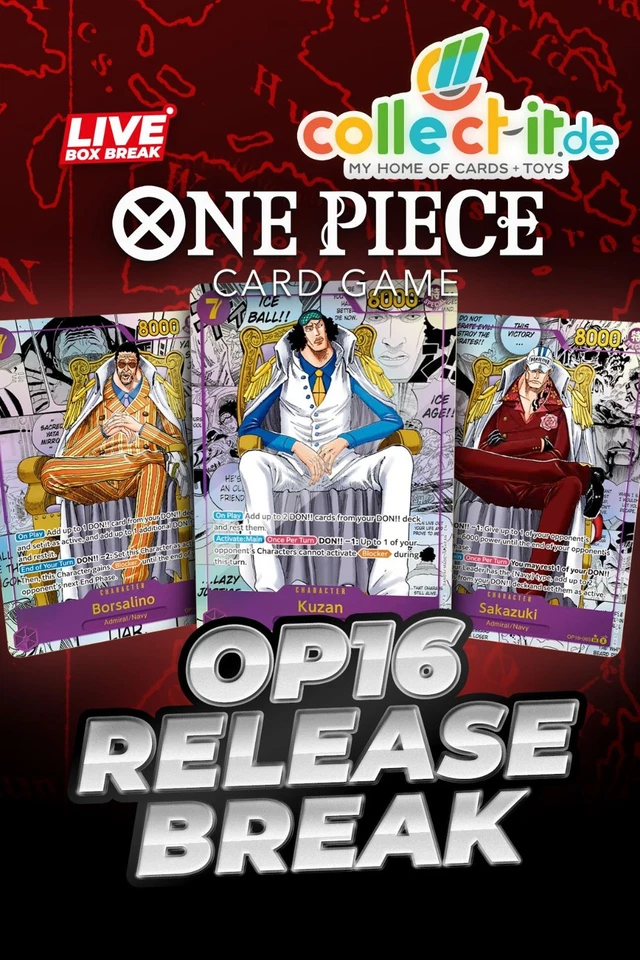 🔥OP16 EN Case Break ab 1€/Release Stream🔥