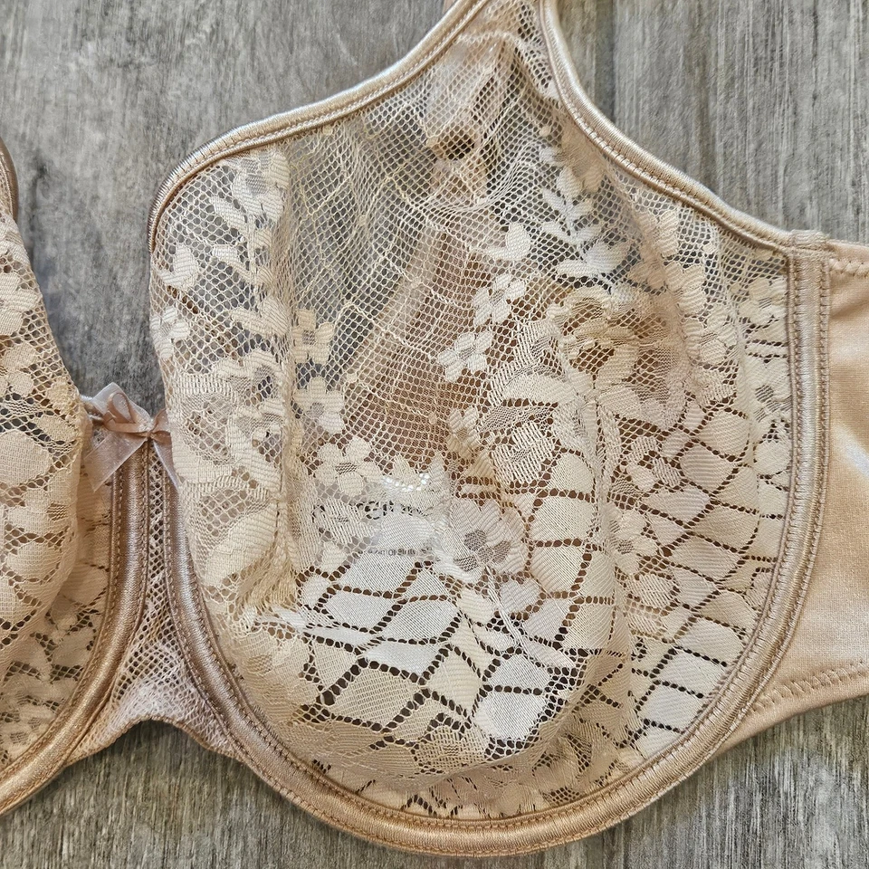 Sujetador Empreinte Mujer Talla 36E Melodía Sin Costuras Sin Forro Con Aros Floral Encaje Tostado Foto 2 de 4