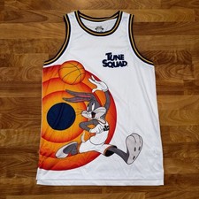 Boys Size XXL Bugs Bunny Space Jam A New Legacy Tune Squad Jersey White 2XL BUGS