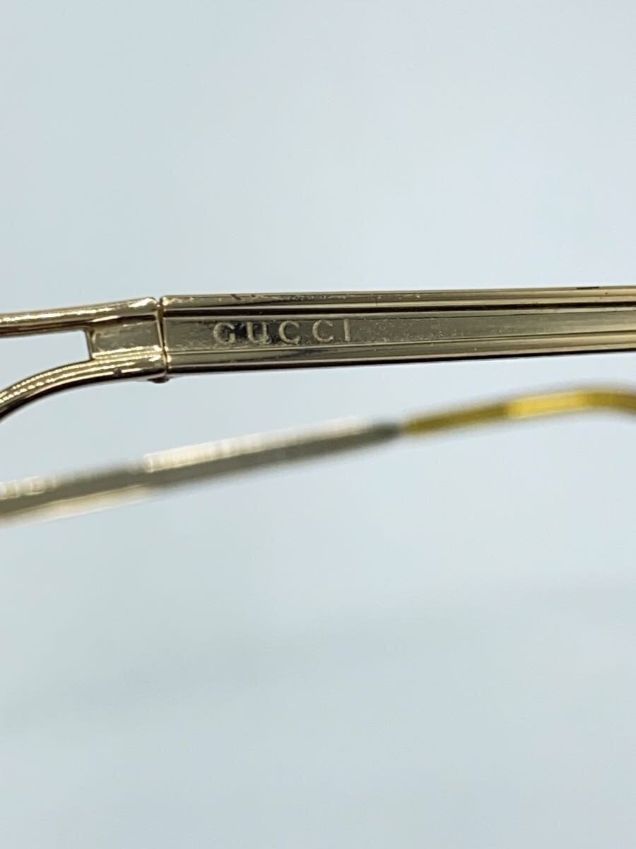 GUCCI Sunglasses Tear Drop Metal Gold Green Mens GG4216 thumbnail 4