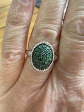 Gemporia Sterling Silver 0.75ct Sakota Emerald Ring Size N-O (EB142)