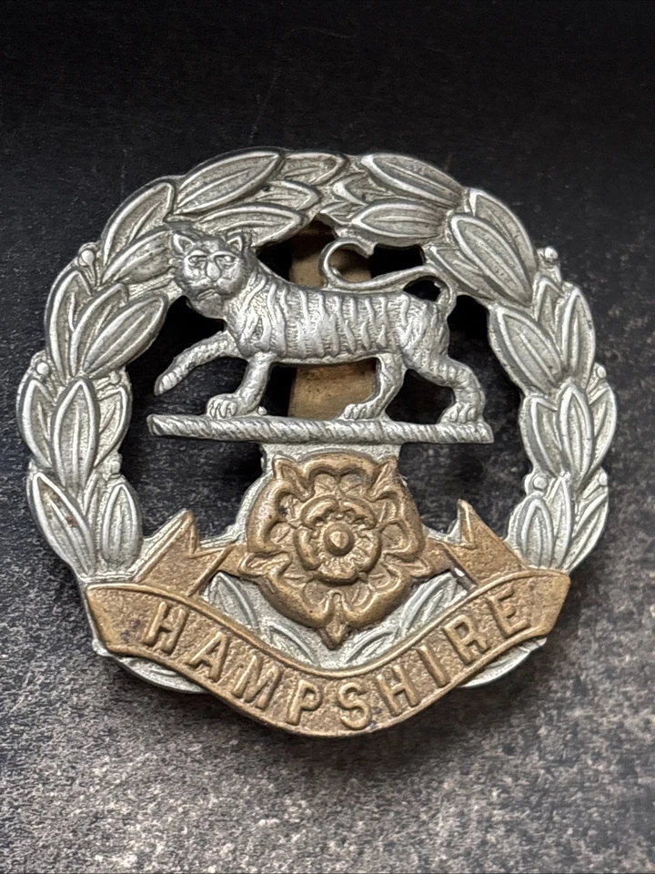 Hampshire Regiment, Genuine British Army Cap Badge - Image 3 of 4