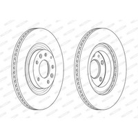 Ferodo 2X Bremsscheibe Vorne Ø322 Mm BelüFtet Beschichtet FüR Mazda RX-8 SE FE