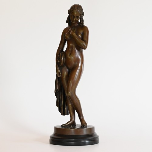 antik Charles Cumberworth Bronzefigur 35cm klassizistischer Akt wie Amour de soi - Bild 3 von 12