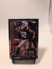 2025 Topps Chrome  Base (RC) #328 TreVEYON HENDERSON NEW ENGLAND PATRIOTS 