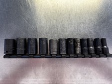 Matco Sbipm126ta 12p 38 Drive 6 Point Metric Mid Length Impact Socket Set Read