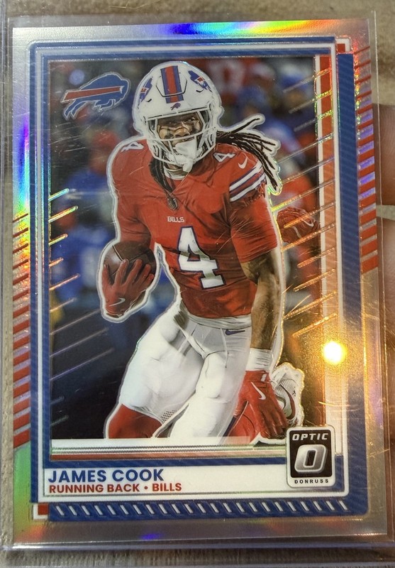 Panini 2025 Donruss Optic Holo Prizm James Cook #138 Buffalo Bills Football Card