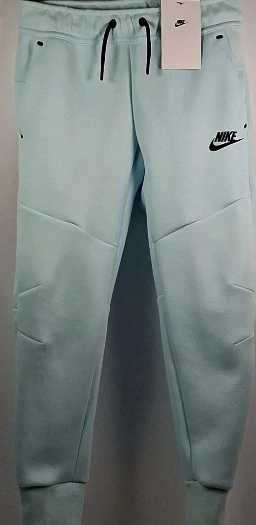 Nike HV5869-474 Boys' S Nike Sportswear Tech Fleece Joggers, Glacier Blue/Black