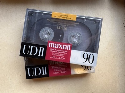 Maxwell 90 Minute Blank Cassette Tapes 2 Pack, New and Sealed